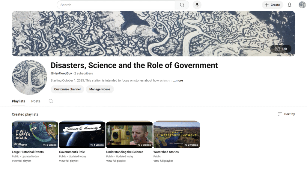 YouTube Videos That Show How the Science is Done to Help Better Understand Natural Disasters